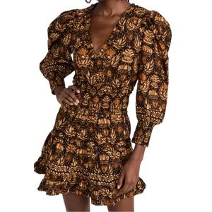 Love The Label Eleanor Dress In Dahlia Black Print Large NWT